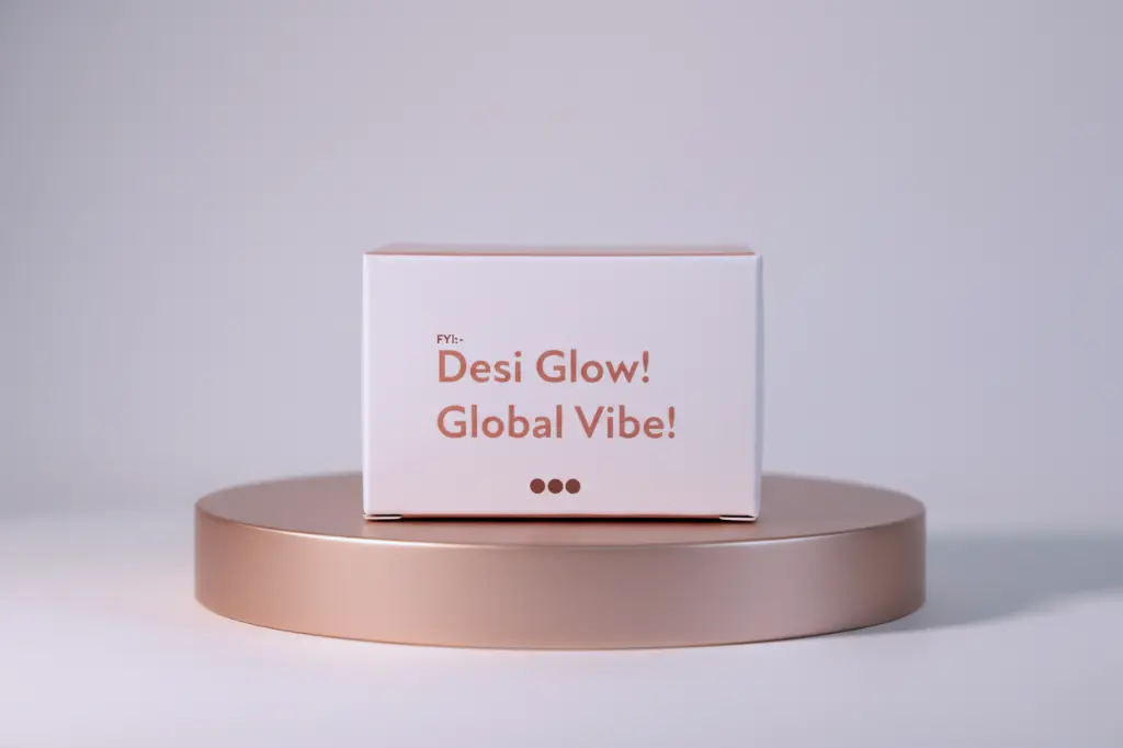 Desi Glow Global Vibe packaging