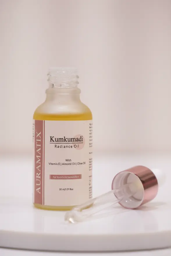Kumkumadi Radiance Oil with dropper